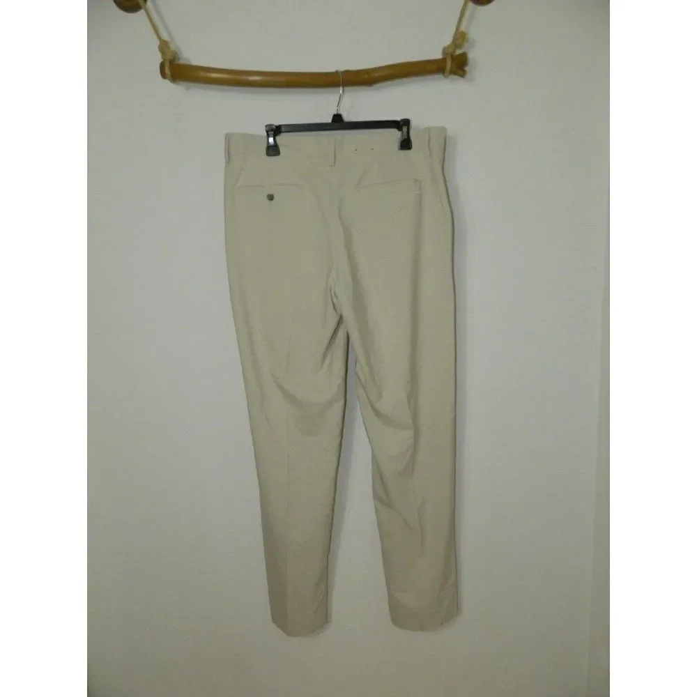 Adidas Pants Clima Lite Men's Flat Front Golf Pants‎ Khaki Performance  34 x 34